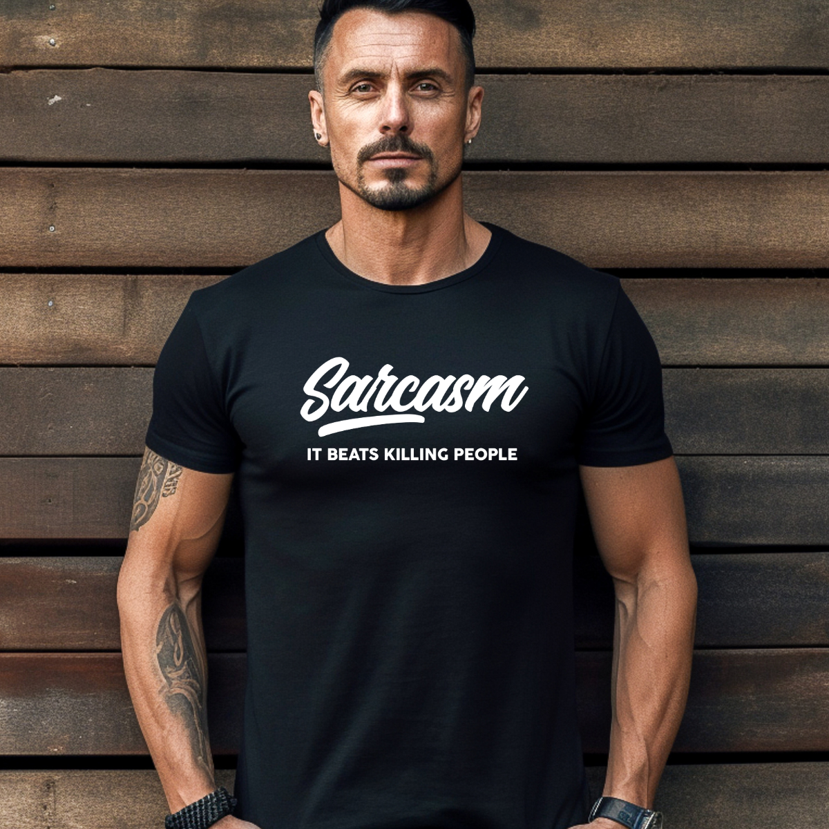 Sarcasm, It Beats Killing People! Tee