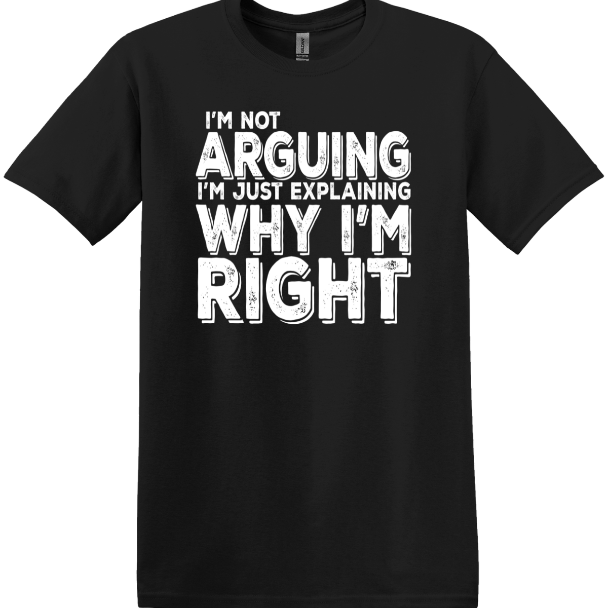 I'm Not Arguing, I'm Just Explaining Why I'm Right Tee