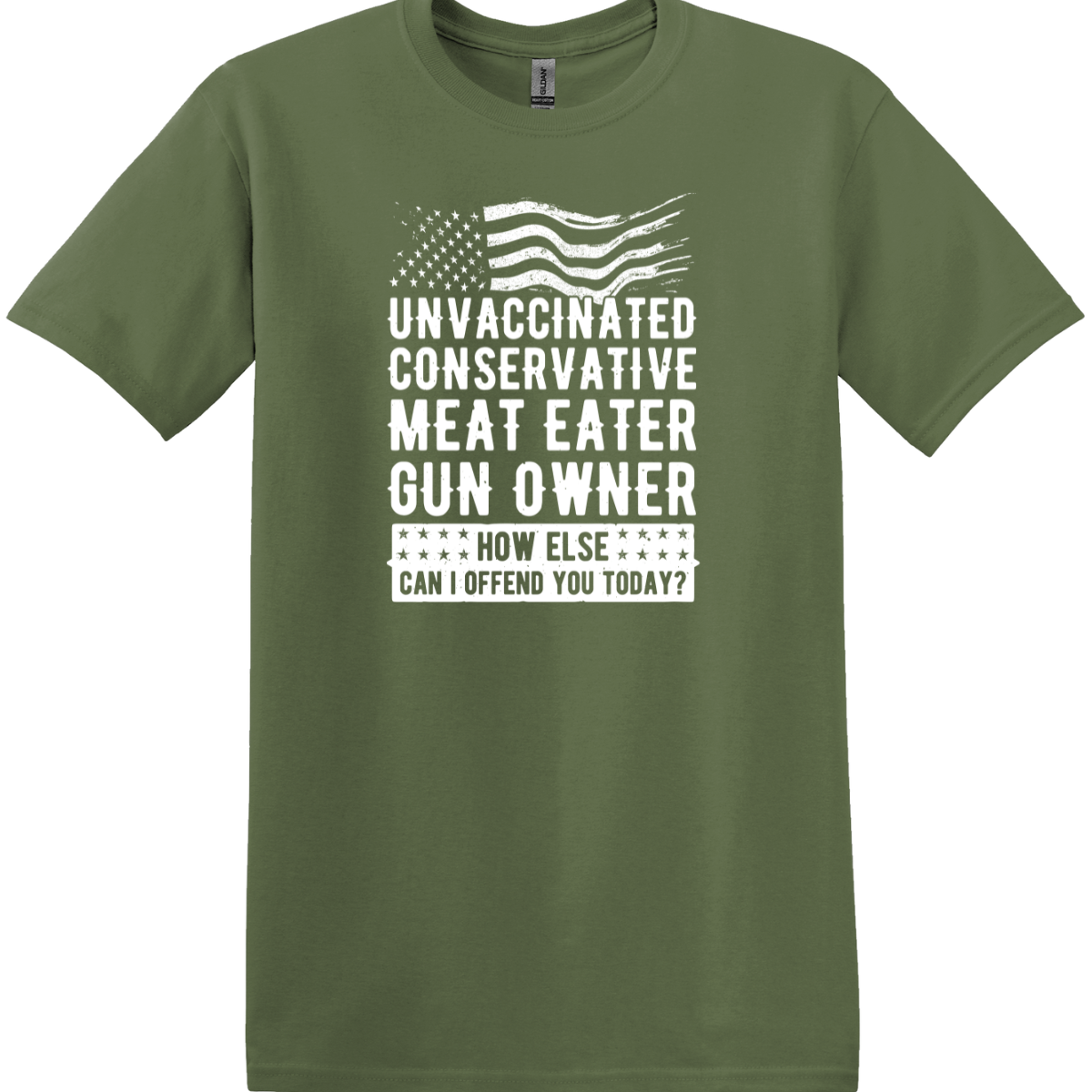 Unvaccinated Conservative Gun Meat Eater Gun Owner Tee