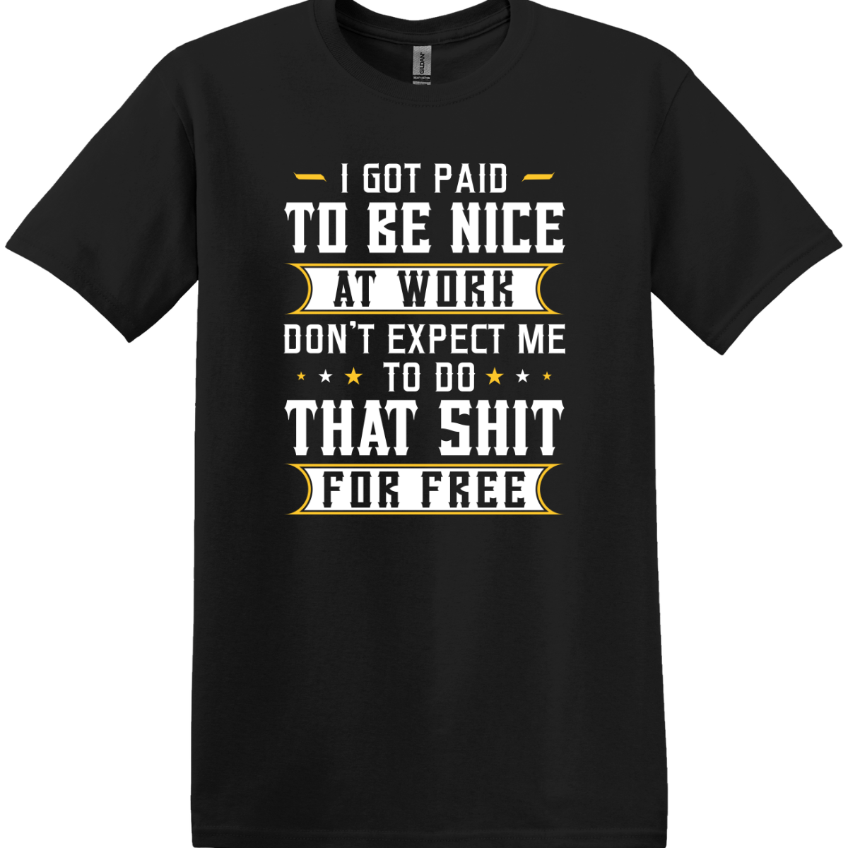 I Got Paid To Be Nice At Work Tee