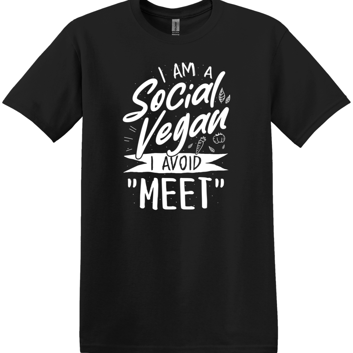 I Am a Social Vegan Tee