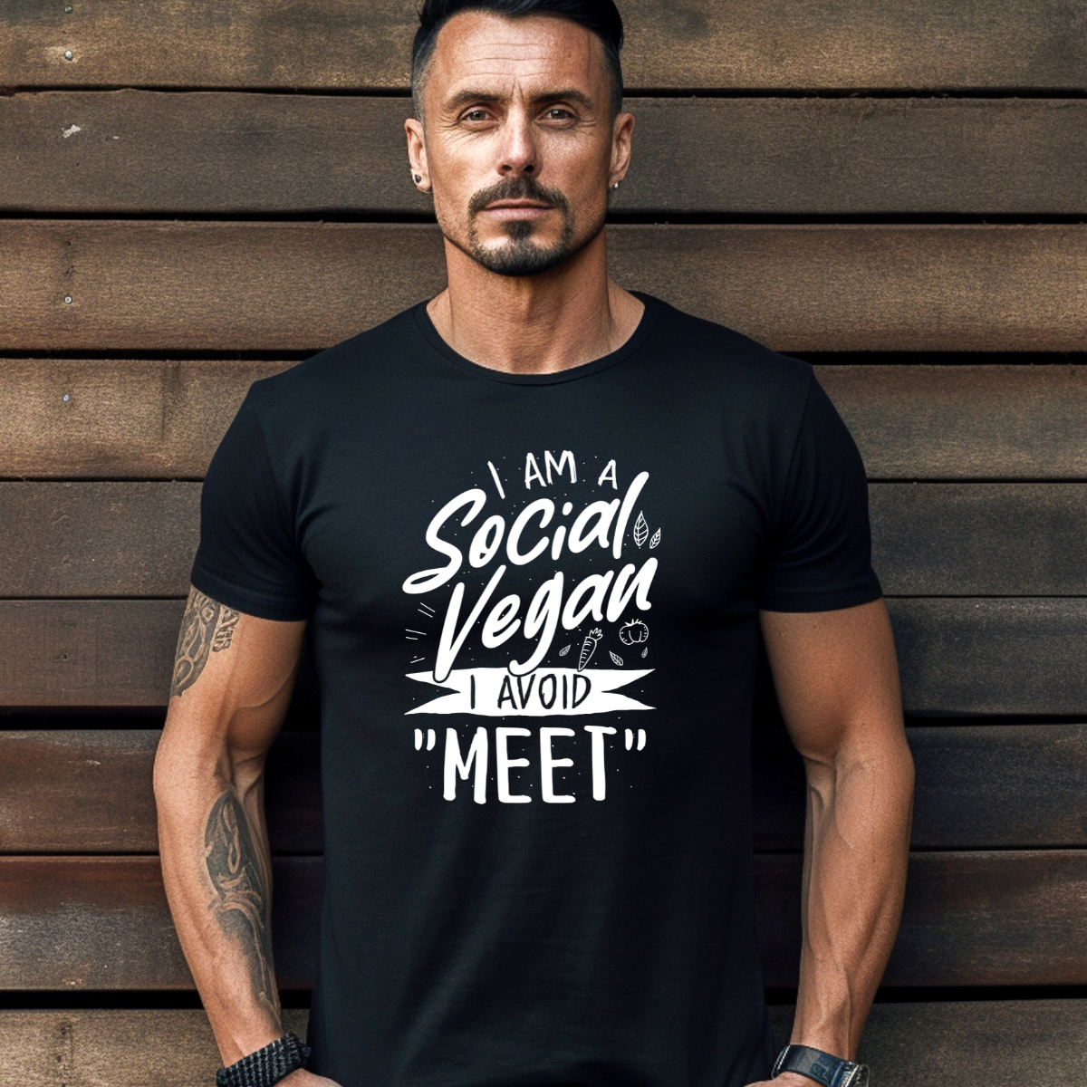 I Am a Social Vegan Tee