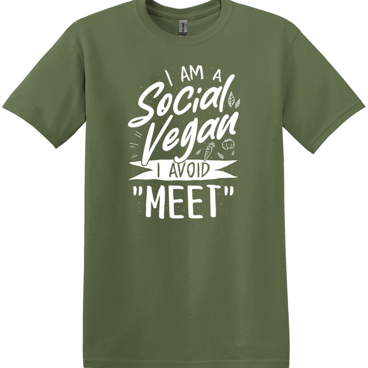 I Am a Social Vegan Tee