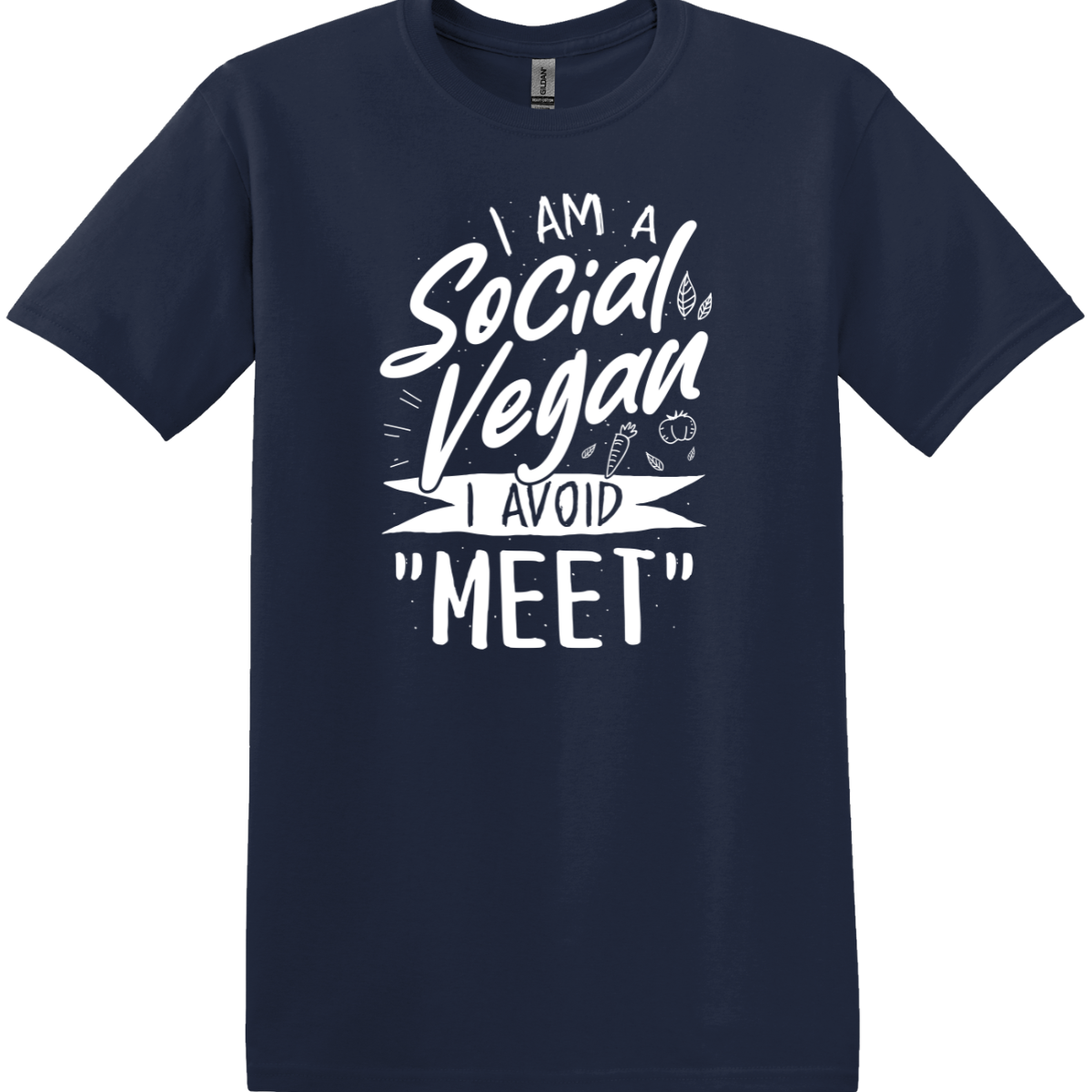 I Am a Social Vegan Tee