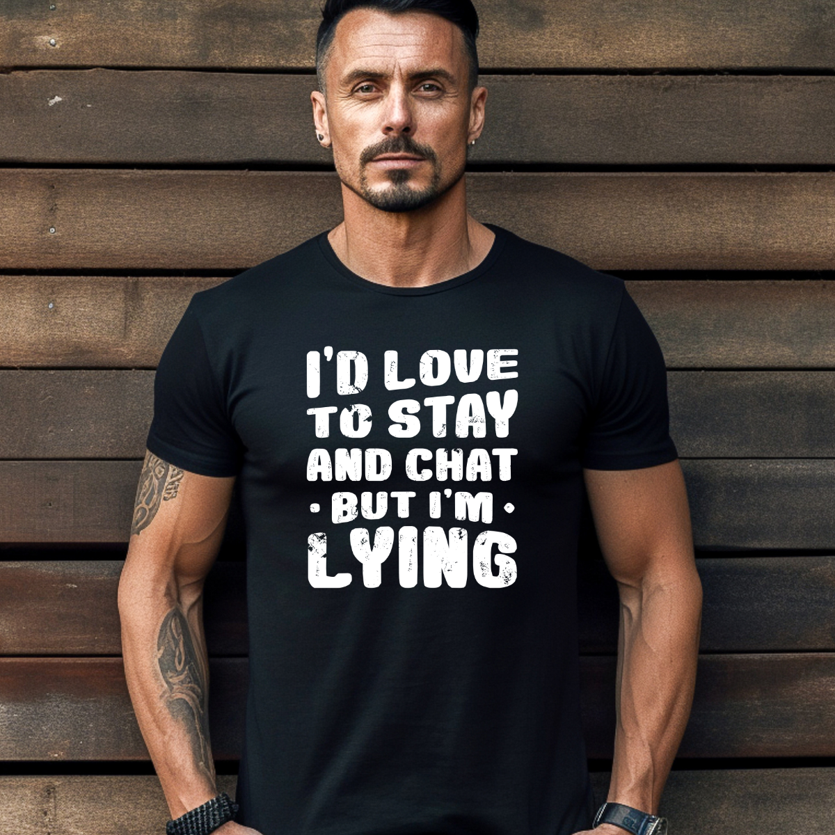 I'd Love to Stay and Chat Tee