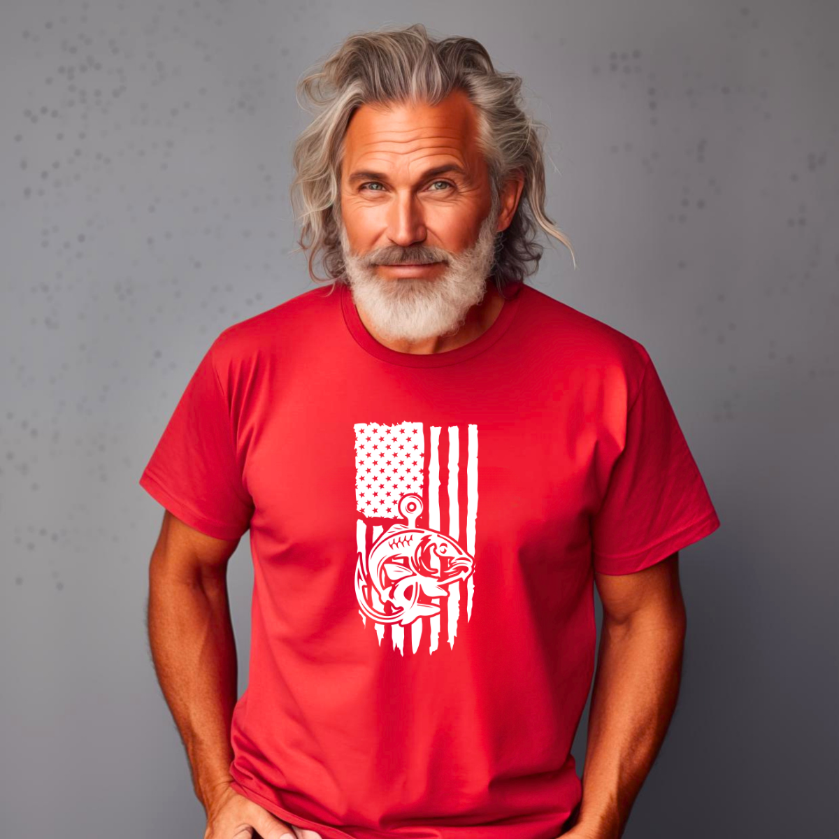 Fishing Flag Men's T-Shirt
