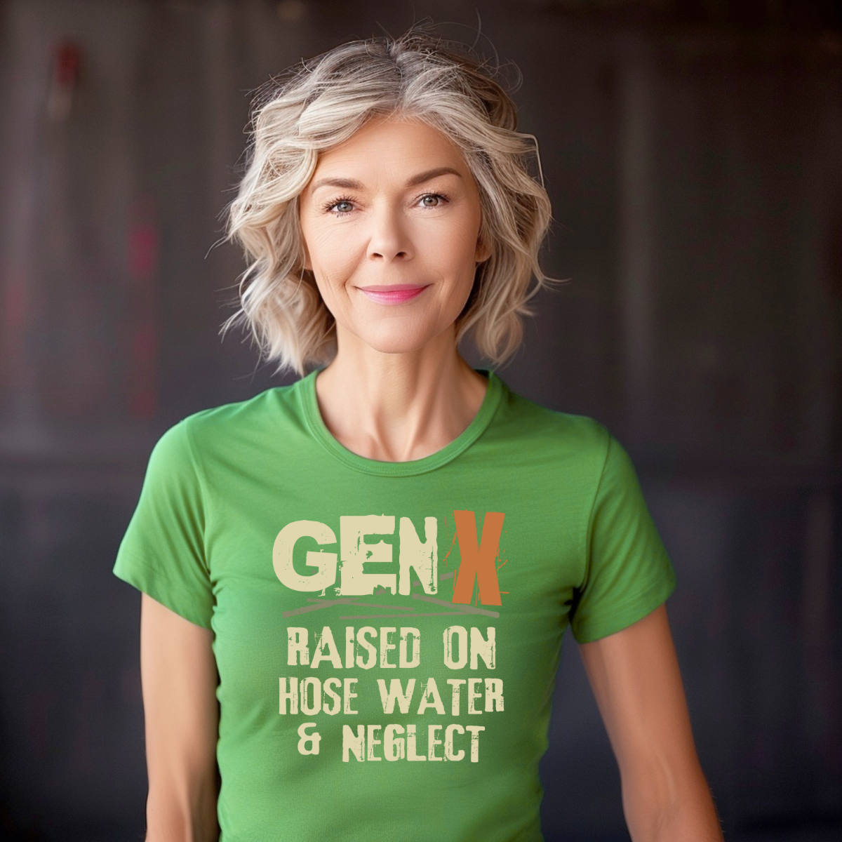 Gen X Raised on Hose Water and Neglect Women's Fitted Tee