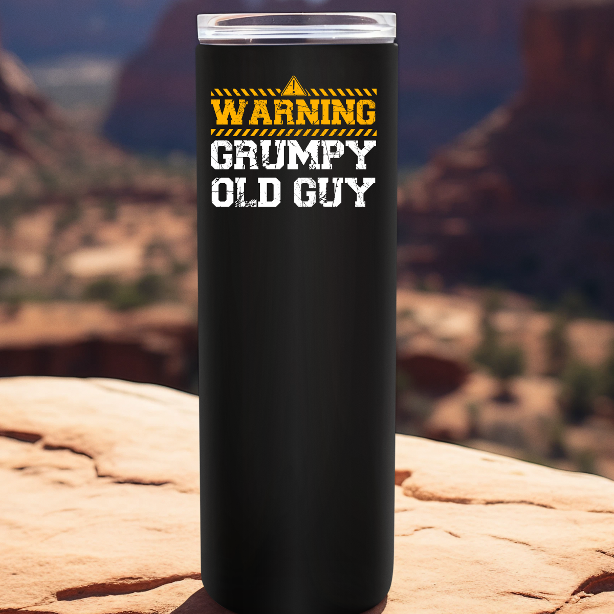 Warning Grumpy Old Guy Tumbler