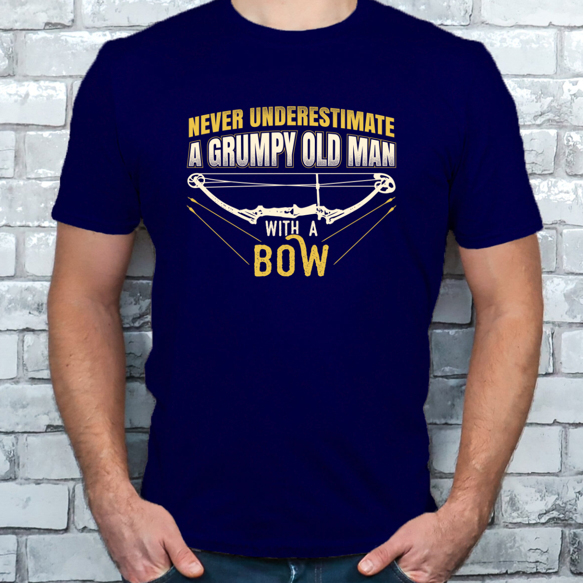 Grumpy Old Man With A Bow