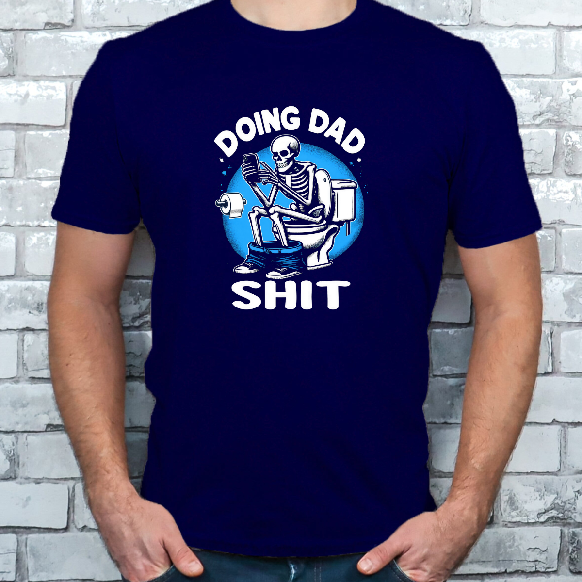 Doing Dad Sh!t Skeleton on Toilet