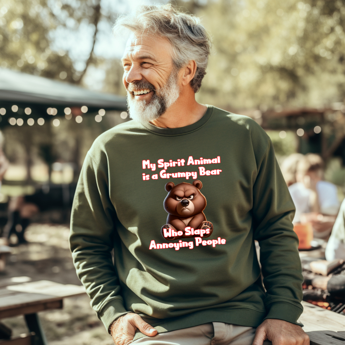 My Spirit Animal is a Grumpy Bear Sweatshirt