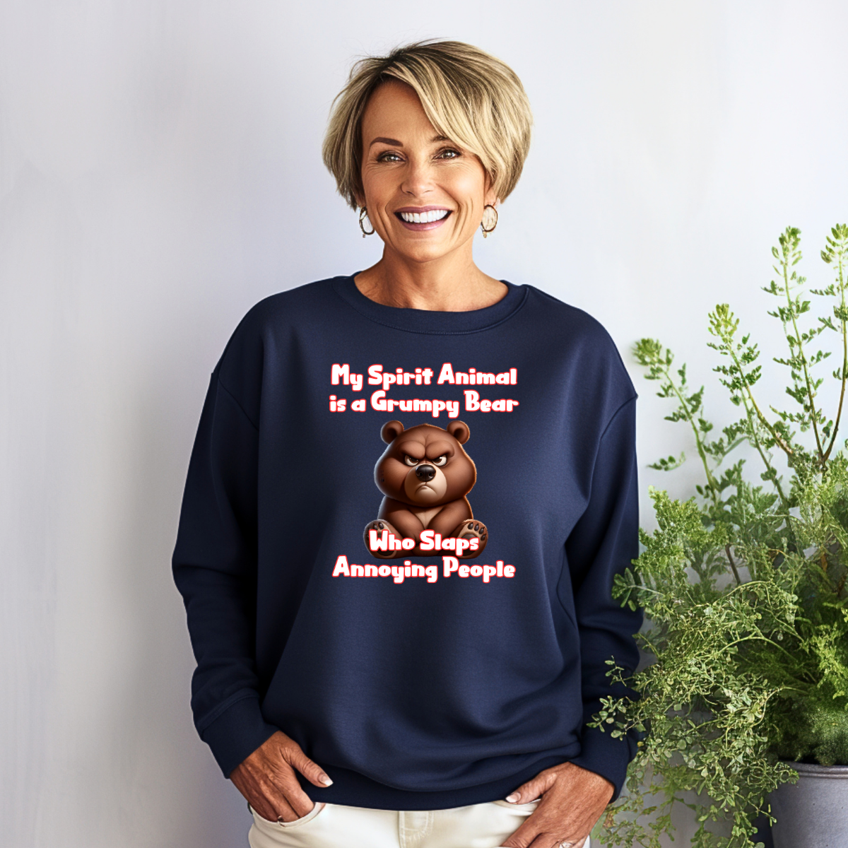 My Spirit Animal is a Grumpy Bear Sweatshirt