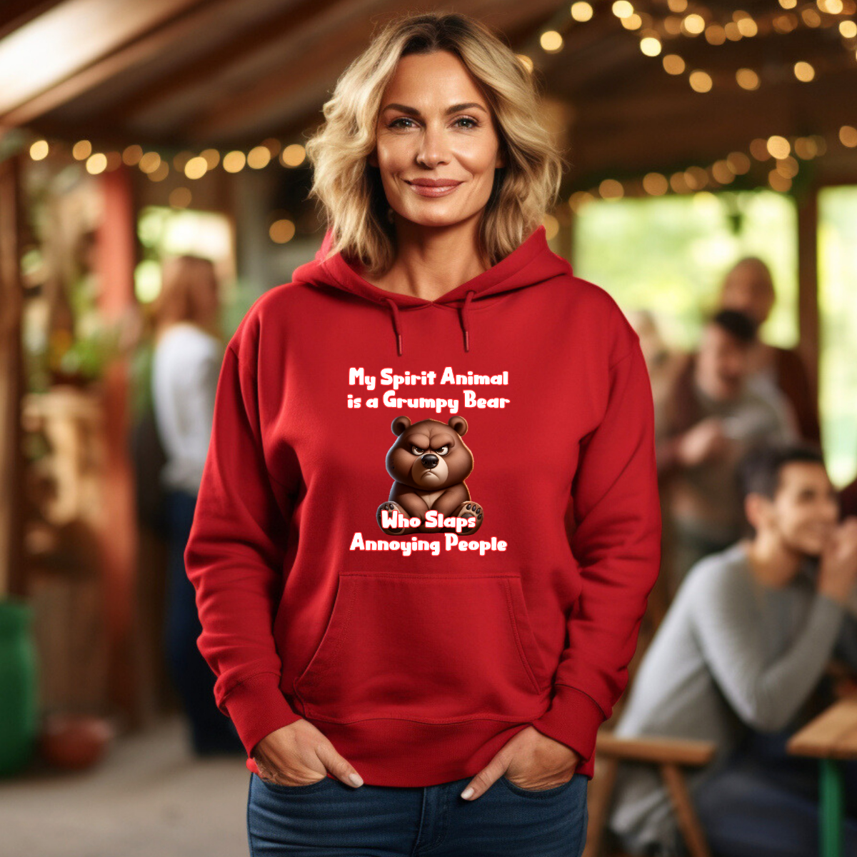 My Spirit Animal is a Grumpy Bear Hoodie