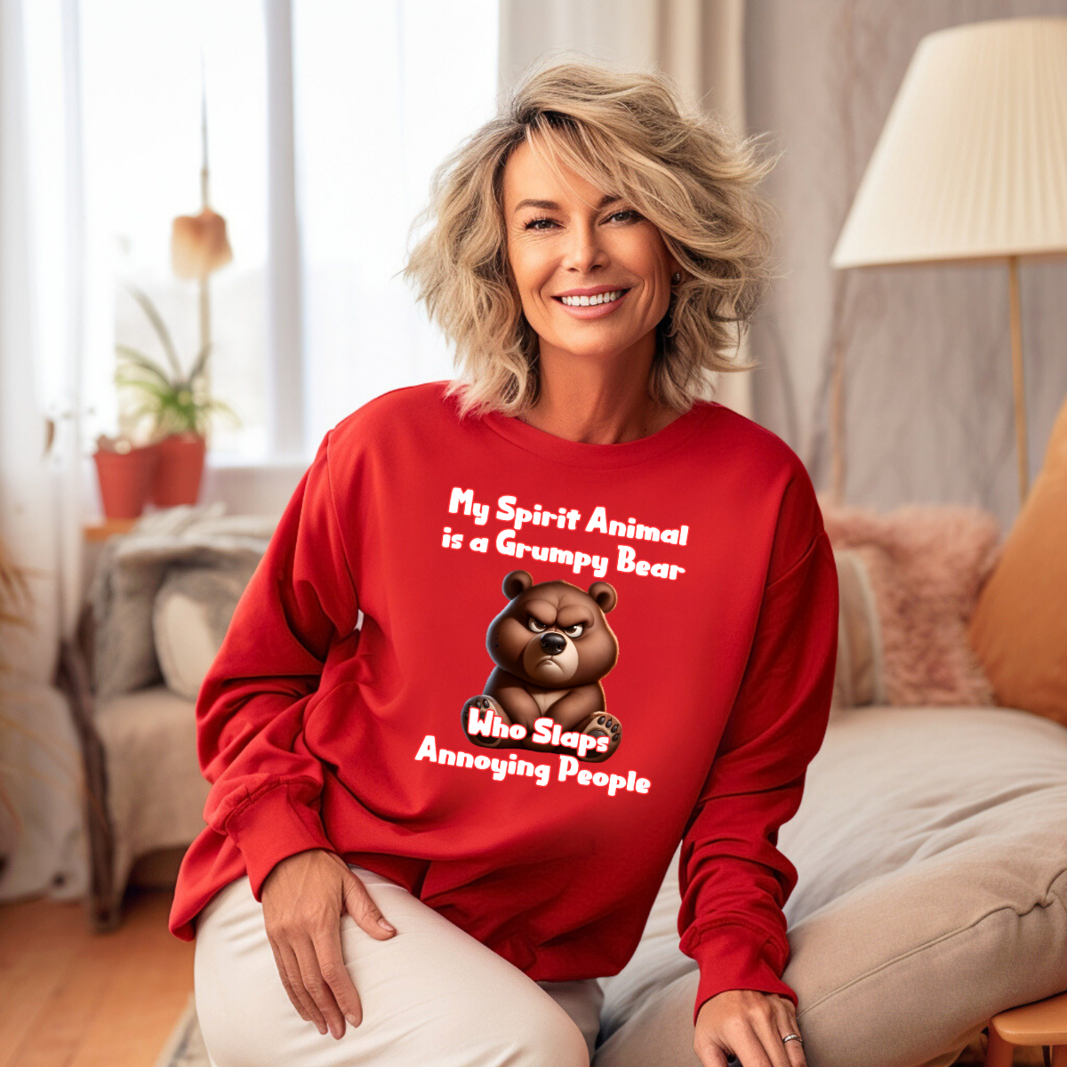 My Spirit Animal is a Grumpy Bear Sweatshirt