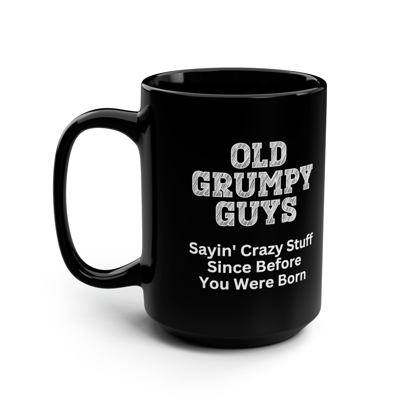 Old Grumpy Guys 15oz Black Coffee Mug