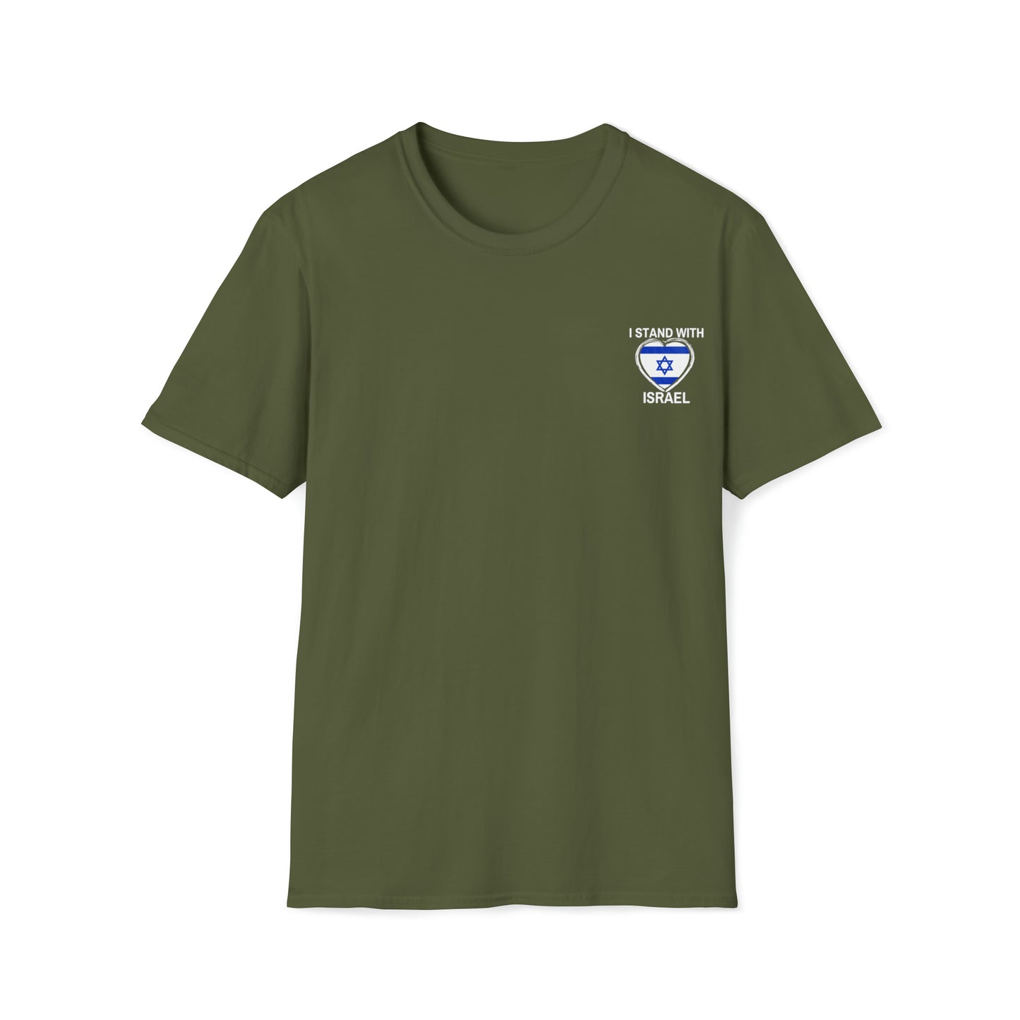 I Stand with Israel Tee - Left Chest Print