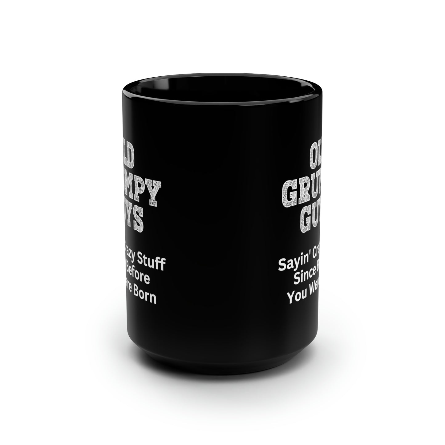 Old Grumpy Guys 15oz Black Coffee Mug