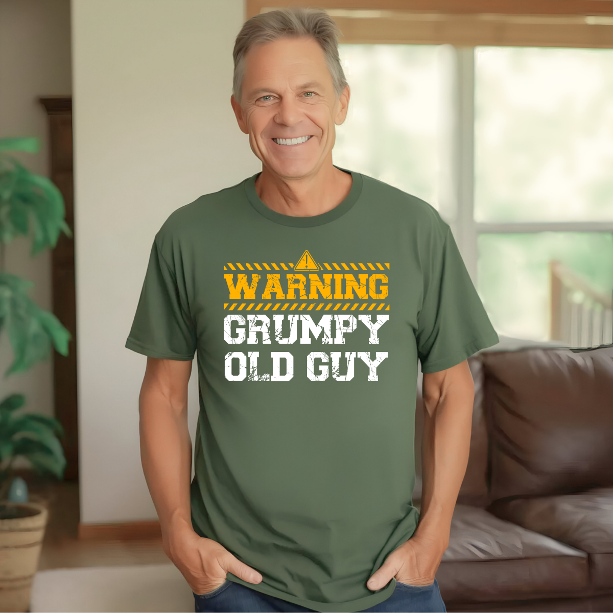 Warning Grumpy Old Guy Men's T-Shirt