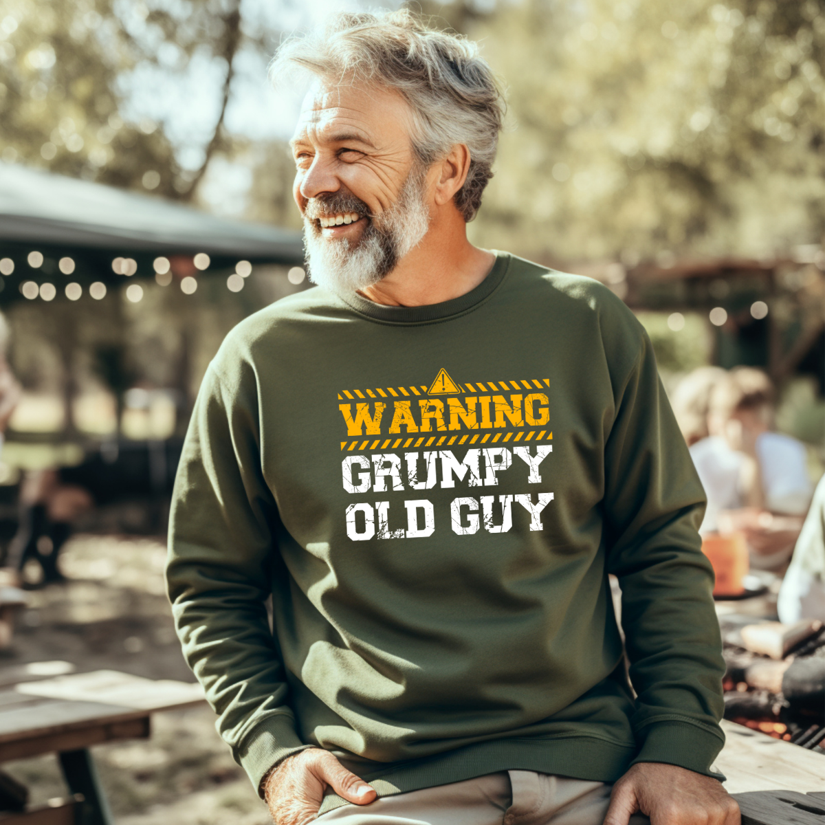 Warning Grumpy Old Guy Sweatshirt