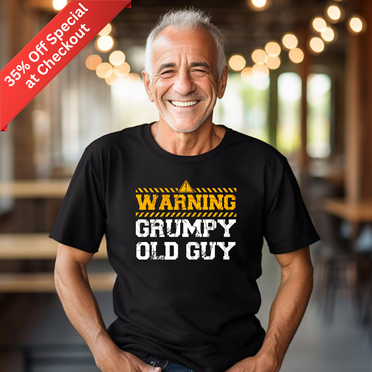 Warning Grumpy Old Guy Men's T-Shirt