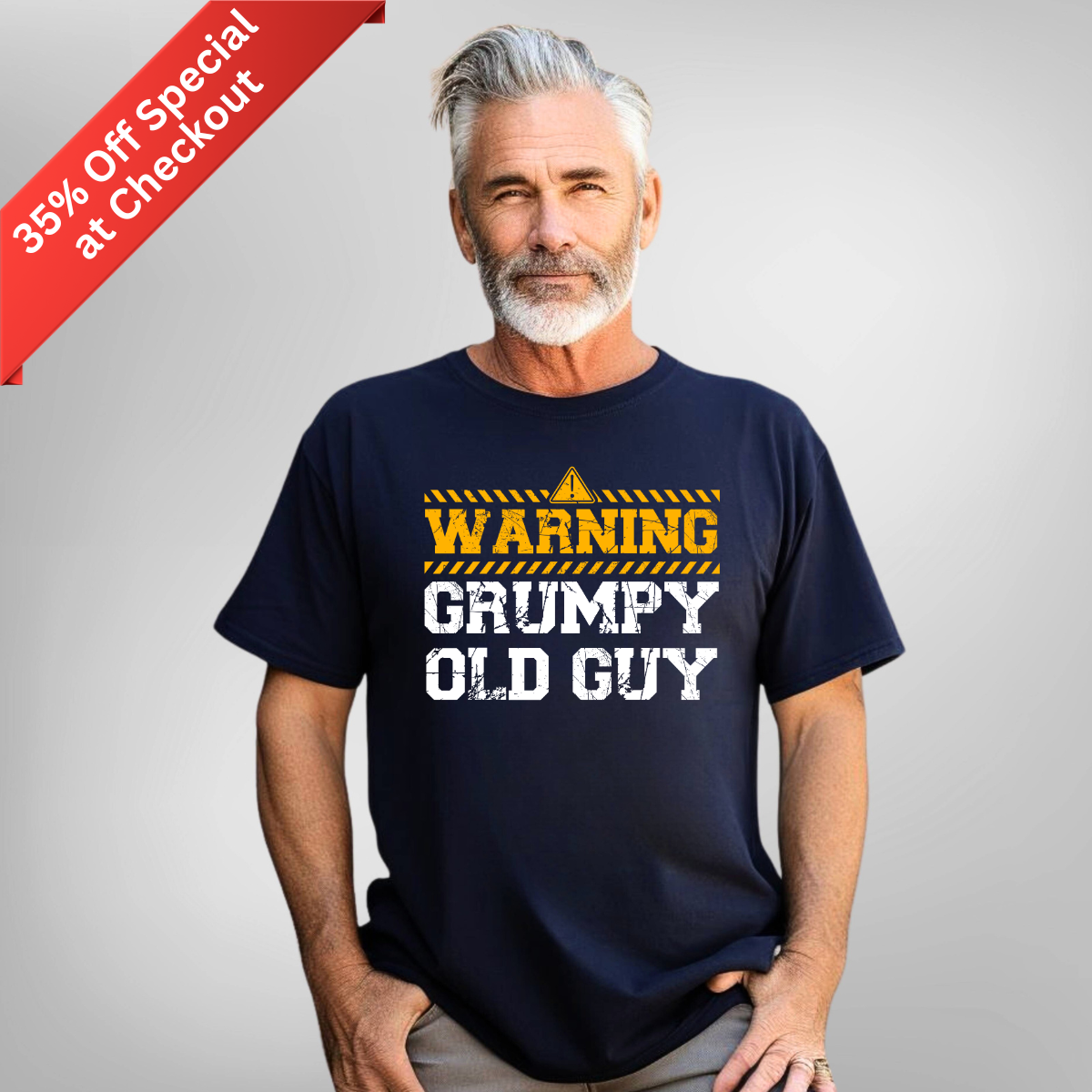 Warning Grumpy Warning Grumpy Old Guy Men's T-Shirt – Old Grumpy Guys