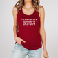 I'm Married to a Grumpy Old Guy Racerback Tank