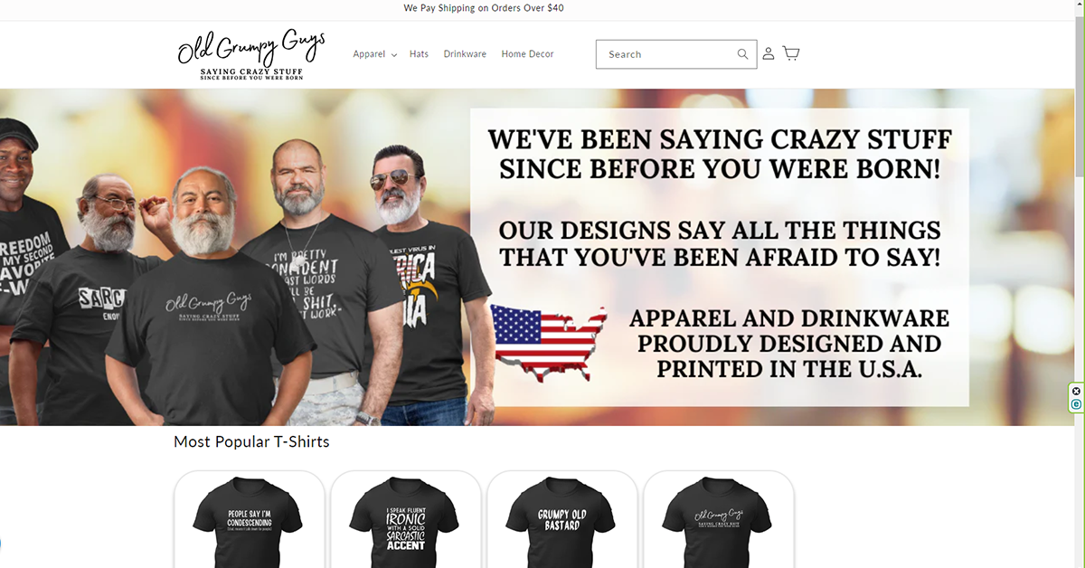 Old Grumpy Guys - Sayin Crazy Sh!t Since Before You Were Born